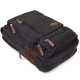 Рюкзак текстильный дорожный унисекс на два отделения Vintage 183838 Черный