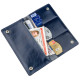 Бумажник унисекс на кнопках кожаный SHVIGEL 183028 Синий