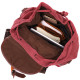 Удобный текстильный рюкзак что закрывается клапаном на магнит Vintage 186138 Бордовый