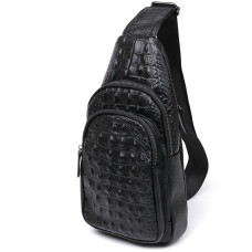 Современная кожаная мужская сумка через плечо Vintage 184338 Черный