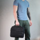 Мужская сумка с надежной пластиковой ручкой из полиэстера FABRA 22587 Черный