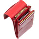 Женская кожаная сумка-кошелек GRANDE PELLE 184018 Красный