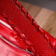 Вместительная женская сумка KARYA 184608 кожаная Красный