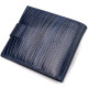 Бумажник мужской горизонтальный формат натуральная кожа тиснение CANPELLINI 185608 синий