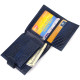 Бумажник мужской горизонтальный формат натуральная кожа тиснение CANPELLINI 185608 синий
