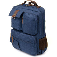 Рюкзак текстильный дорожный унисекс Vintage 183848 Синий