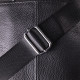 Удобная вертикальная сумка для мужчин из натуральной кожи Vintage sale_15115 Черный