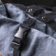 Модный городской рюкзак-мешок унисекс из плотного текстиля Vintage sale_15076 Серый