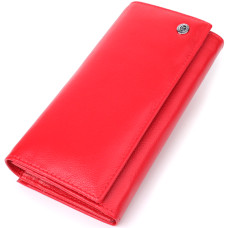 Красивый кошелек для женщин с монетницей из натуральной кожи ST Leather 23105 Красный