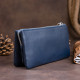 Вместительный клатч на два отделения женский ST Leather 19248 Синий