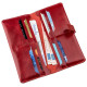 Бумажник женский вертикальный из кожи алькор SHVIGEL 183039 Красный