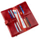 Бумажник женский вертикальный из кожи алькор SHVIGEL 183039 Красный