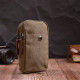 Компактная сумка-чехол на пояс с металлическим карабином из текстиля Vintage 186199 Оливковый