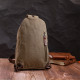 Мужская практичная сумка через плечо с уплотненной спинкой Vintagе 186159 Оливковый
