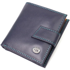 Компактный женский кошелек из натуральной кожи ST Leather 185999 Синий