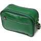 Женская прямоугольная сумка кросс-боди из натуральной кожи 185959 Vintage Зеленая
