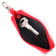 Лакированная ключница из натуральной фактурной кожи KARYA 184979 Красный