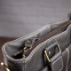 Вертикальная мужская кожаная сумка Vintage 182479 Серая