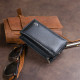 Горизонтальное портмоне из кожи унисекс на магните ST Leather 183569 Черное