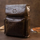 Рюкзак под рептилию кожаный Vintage 183729 Коричневый
