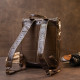 Рюкзак под рептилию кожаный Vintage 183729 Коричневый