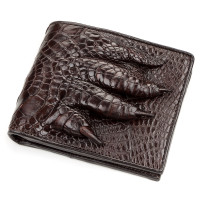 Портмоне CROCODILE LEATHER 181349 из натуральной кожи крокодила Коричневое