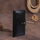Бумажник мужской вертикальный из кожи алькор на кнопках SHVIGEL 183009 Черный