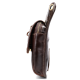 Сумка-барсетка на пояс мужская кожаная Vintage 182959 Коричневая