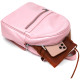 Компактный женский рюкзак из натуральной кожи Shvigel 184469 Розовый