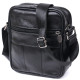 Кожаная небольшая мужская сумка Vintage 184269 Черный