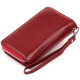 Кошелек зі шкіри на защіпці ST Leather 183579 Бордовий