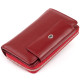 Кошелек зі шкіри на защіпці ST Leather 183579 Бордовий