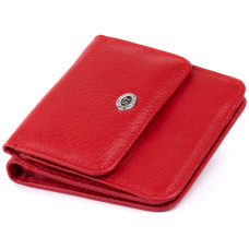 Маленький кошелек на кнопке женский ST Leather 183479 Красный