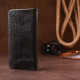 Кошелек женский кожаный с тиснением Guxilai 182719 Черный