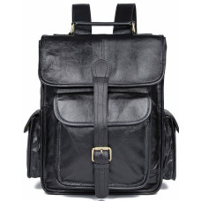 Рюкзак Vintage 182689 кожаный Черный