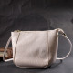 Женская маленькая сумка через плечо из натуральной кожи Vintage 186269 Белая
