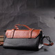 Женская сумка в винтажном стиле из натуральной кожи Vintage 186319 Черная