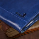 Клатч унисекс кожаный глянцевый SHVIGEL 183019 Синий