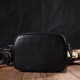 Каркасная женская сумка из натуральной кожи 185929 Vintage Черная