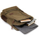 Рюкзак текстильный дорожный унисекс на два отделения Vintage 183839 Зеленый