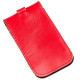 Компактная кожаная ключница с хлястиком SHVIGEL 183279 Красная