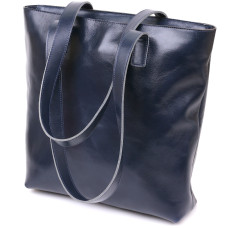 Вместительная женская сумка-шоппер Shvigel 184349 Синий