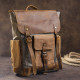 Зручний рюкзак з кишенями canvas Vintage 183129 Сірий