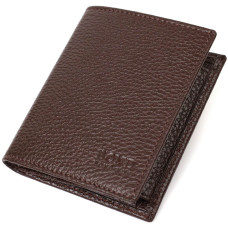 Мужской бумажник небольшого размера из натуральной кожи BOND 185839 коричневый