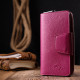 Яркий вместительный вертикальный женский кошелек из натуральной кожи KARYA 184919 Фиолетовый