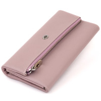Клатч конверт з кишенею для мобільного шкіряний жіночий ST Leather 183509 Фіолетовий