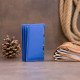 Визитница-книжка ST Leather 183459 Синяя