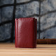 Компактный кошелек удобного формата из натуральной кожи ST Leather 23077 Бордовый