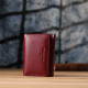 Компактный кошелек удобного формата из натуральной кожи ST Leather 23077 Бордовый