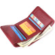 Компактный кошелек удобного формата из натуральной кожи ST Leather 23077 Бордовый